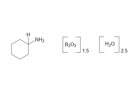 cyclohexylamine, compound with borate, hydrate