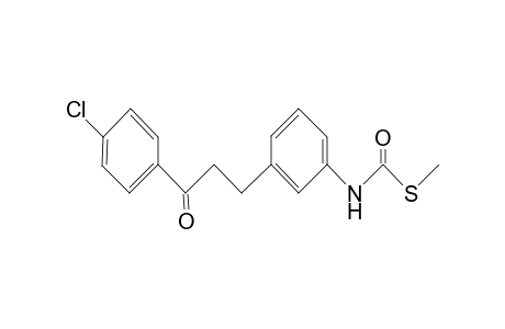 Carbamothioic acid, [3-[3-(4-chlorophenyl)-3-oxopropyl]phenyl]-, S-methyl ester