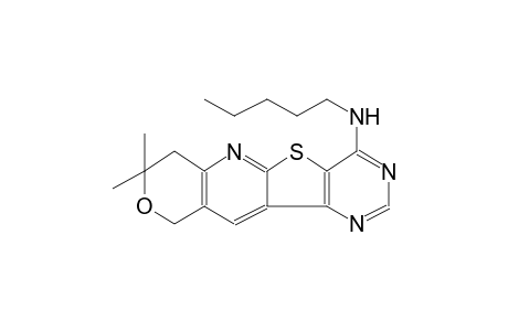 8H-pyrano[3'',4'':5',6']pyrido[3',2':4,5]thieno[3,2-d]pyrimidin-4-amine, 7,10-dihydro-8,8-dimethyl-N-pentyl-