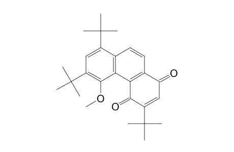 1,4-Phenanthrenedione, 3,6,8-tris(1,1-dimethylethyl)-5-methoxy-