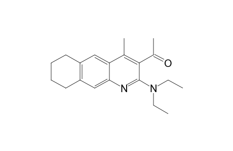 2-(diethylamino)-4-methyl-6,7,8,9-tetrahydrobenzo[g]quinolin-3-yl methyl ketone