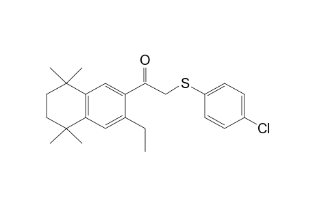 2-[(p-chlorophenyl)thio]-3'-ethyl-5',6',7',8'-tetrahydro-5',5',8',8'-tetramethyl-2'-acetonaphthone
