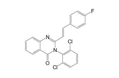 3-(2,6-dichlorophenyl)-2-[(E)-2-(4-fluorophenyl)ethenyl]-4(3H)-quinazolinone