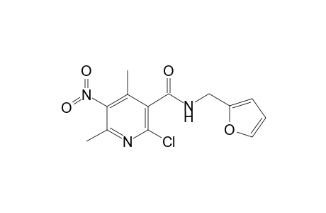 2-Chloro-N-(furan-2-ylmethyl)-4,6-dimethyl-5-nitropyridine-3-carboxamide