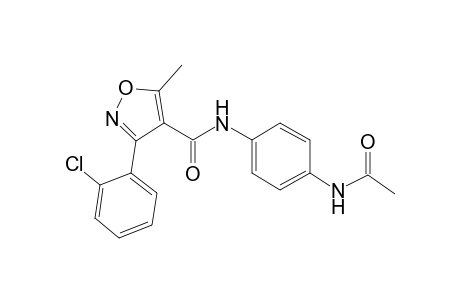 N-[4-(acetylamino)phenyl]-3-(2-chlorophenyl)-5-methyl-4-isoxazolecarboxamide