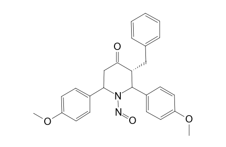 (E)-N-NITROSO-T(3)-BENZYL-R(2),C(6)-BIS-(4-METHOXYPHENYL)-PIPERIDIN-4-ONE
