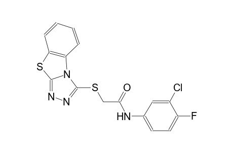 acetamide, N-(3-chloro-4-fluorophenyl)-2-([1,2,4]triazolo[3,4-b]benzothiazol-3-ylthio)-