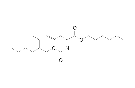 2-Aminopent-4-enoic acid, N-(2-ethylhexyloxycarbonyl)-, hexyl ester