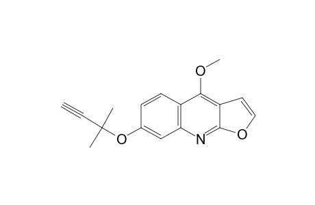 7-[(1,1-Dimethyl-2-propynyl)oxy]-4-methoxyfuro[2,3-b]quinoline