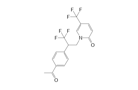 1-(2-(4-Acetylphenyl)-3,3,3-trifluoropropyl)-5-(trifluoromethyl)pyridin-2(1H)-one