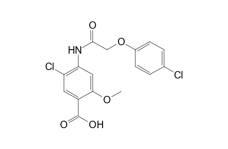 5-chloro-4-[2-(p-chlorophenoxy)acetamido]-o-anisic acid