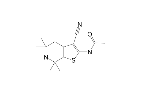 N-(3-Cyano-5,5,7,7-tetramethyl-4,5,6,7-tetrahydro-thieno[2,3-c]pyridin-2-yl)acetamide