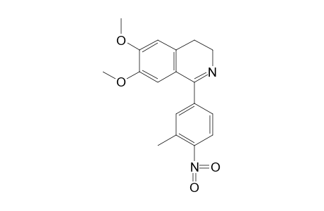 3,4-dihydro-6,7-dimethoxy-1-(4-nitro-m-tolyl)isoquinoline