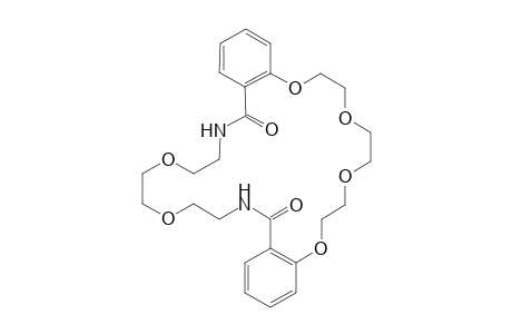 2,5,8,11,22,25-Hexaoxa-18,29-diaza-tricyclo[28.4.0.0*12,17*]tetratriaconta-1(30),12(17),13,15,31,33-hexaene-19,28-dione
