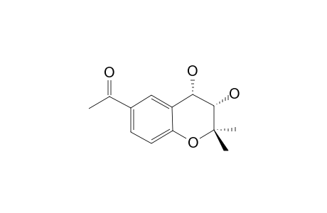 (3S,4S)-6-ACETYL-3,4-DIHYDROXY-2,2-DIMETHYLCHROMANE