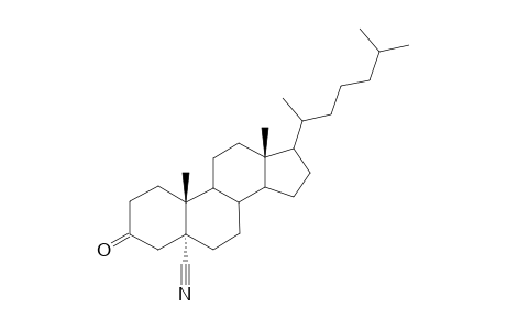 Cholestane-5-carbonitrile, 3-oxo-, (5.alpha.)-