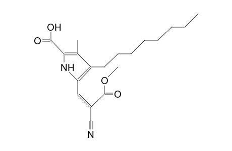 5-[(E)-2-Cyano-2-(methoxycarbonyl)-ethenyl]-3-methyl-4-octyl-2-pyrrole-carboxylic-acid