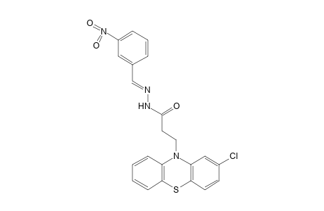 2-chloro-10-phenothiazinepropionic acid, (m-nitrobenzylidene)hydrazide