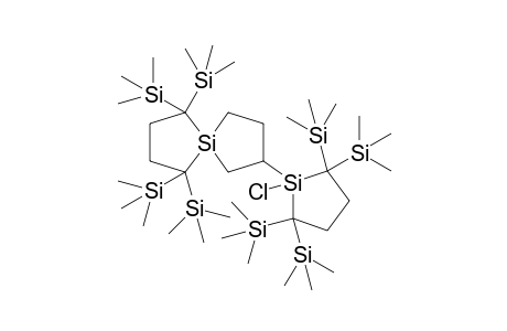 2-[1-Chloro-2,2,5,5-tetra(trimethylsilyl)-1-silacyclopentyl]-6',9'-bis(2,2,5,5-tetra(trimethylsillyl)-5-silaspiro[4.4]nonane