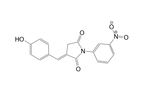 2,5-pyrrolidinedione, 3-[(4-hydroxyphenyl)methylene]-1-(3-nitrophenyl)-, (3E)-