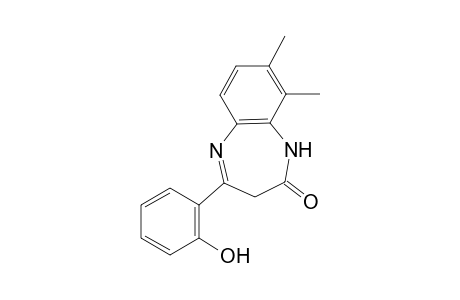 4-(2-Hydroxyphenyl)-8,9-dimethyl-2,3-dihydro-1H-1,5-benzodiazepin-2-one