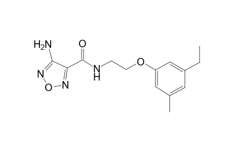 4-Amino-furazan-3-carboxylic acid [2-(3-ethyl-5-methyl-phenoxy)-ethyl]-amide