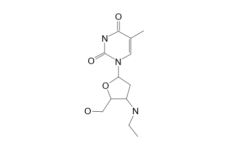 5-Methyluracil, 1-(2-hydroxymethyl-3-ethylaminotetrahydrofuran-5-yl)-