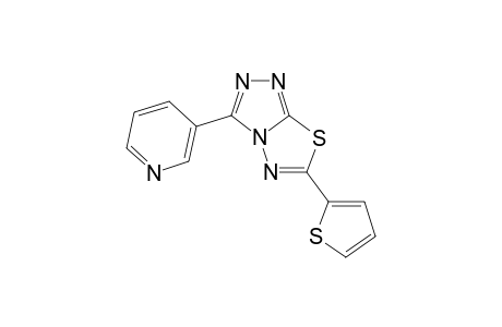 [1,2,4]Triazolo[3,4-b][1,3,4]thiadiazole, 3-(3-pyridinyl)-6-(2-thienyl)-