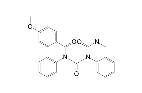 1-(Dimethylcarbamoyl)-3-(4'-methoxybenzoyl)-1,3-diphenylurea