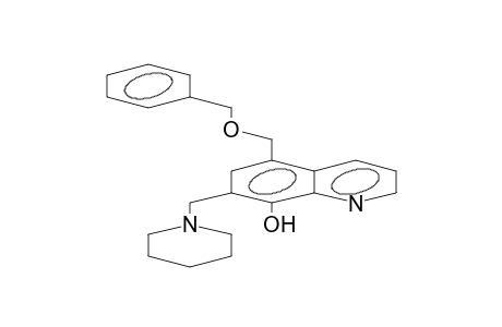 5-benzyloxymethyl-7-piperidinomethyl-8-hydroxyquinoline