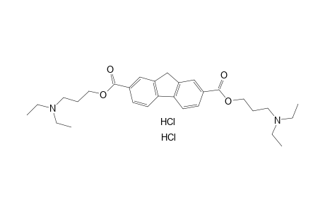 fluorene-2,7-dicarboxylic acid, bis[3-(diethylamino)propyl] ester, dihydrochloride