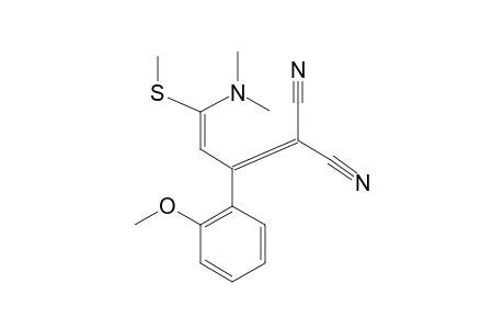 2-CYANO-5-DIMETHYLAMINO-3-(2-METHOXYPHENYL)-5-METHYLTHIOPENTA-2,4-DIENENITRILE
