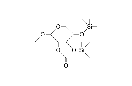 Methyl-2-O-acetyl-3,4-bis-O-trimethylsilyl.beta.-D-xylopyranosid