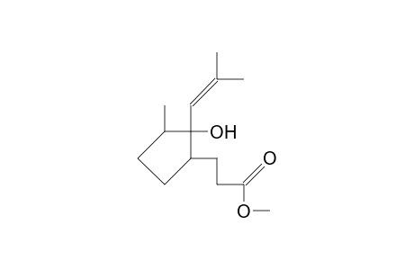 3-(2a-Hydroxy-3a-methyl-2b-(2-methyl-1-propenyl)-cyclopenta-1a-yl)-propanoic acid, methyl ester