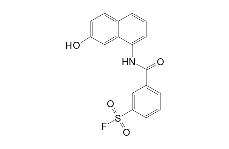 Benzenesulfonyl fluoride, 3-[[(7-hydroxy-1-naphthalenyl)amino]carbonyl]-