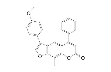 3-(4-methoxyphenyl)-9-methyl-5-phenyl-7H-furo[3,2-g]chromen-7-one