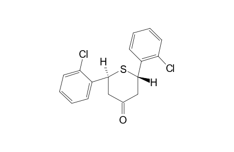 cis-2,6-bis(o-Chlorophenyl)tetrahydro-4H-thiopyran-4-one