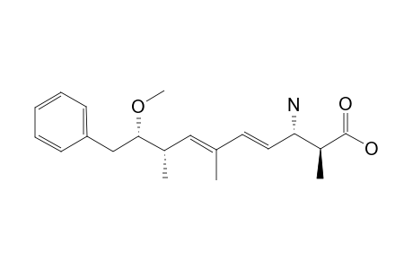 (2S,3S,4E,6E,8S,9S)-3-AMINO-9-METHOXY-2,6,8-TRIMETHYL-10-PHENYLDECA-4,6-DIENOIC-ACID;ADDA