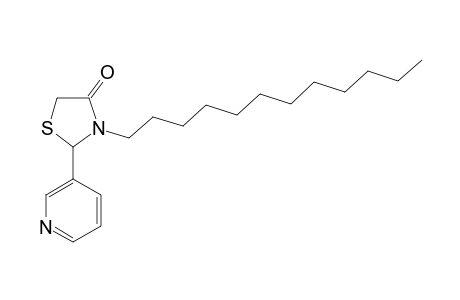 3-dodecyl-2-(3-pyridyl)-4-thiazolidinone