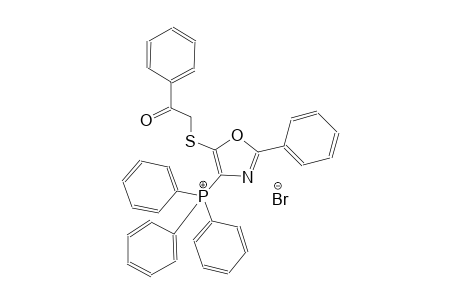 {5-[(2-oxo-2-phenylethyl)sulfanyl]-2-phenyl-1,3-oxazol-4-yl}(triphenyl)phosphonium bromide