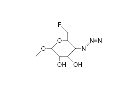 Methyl-4-azido-4,6-dideoxy-6-fluoro.alpha.-D-glucopyranosid