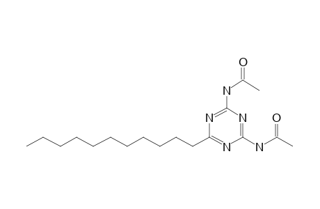 Lauroguanamine, N,N'-bis-acetyl