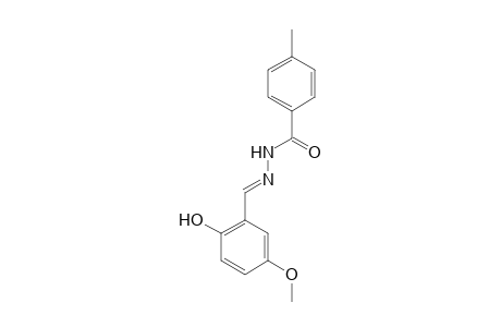 4-Methylbenzamide, N-(2-hydroxy-5-methoxybenzylidenamino)-
