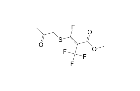 methyl (2Z)-3-fluoro-3-[(2-oxopropyl)sulfanyl]-2-(trifluoromethyl)-2-propenoate