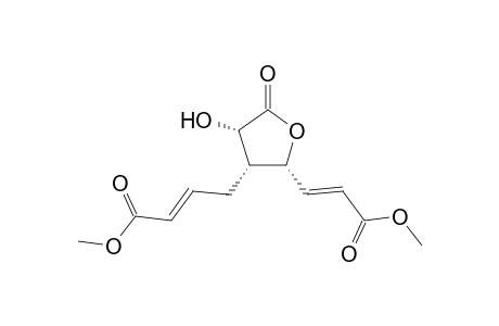 Methyl (E)-4-(2R*,3R*,4S*)-4-(hydroxy)-2-[(E)-3-methoxy-3-oxo-1-propenyl]-5-oxotetrahydro-3-furanyl-2-butenoate