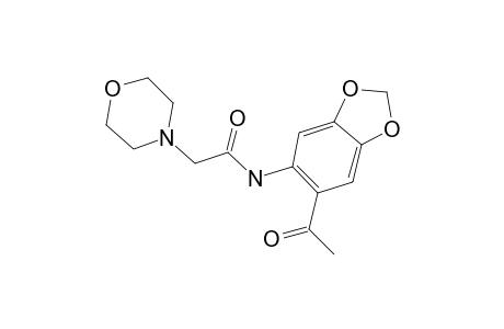 Acetamide, N-(6-acetylbenzo[1,3]dioxol-5-yl)-2-(morpholin-4-yl)-