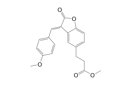 5-Benzofuranpropanoic acid, 2,3-dihydro-3-[(4-methoxyphenyl)methylene]-2-oxo-, methyl ester, (E)-