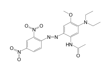 N-(5-(Diethylamino)-2-[(E)-(2,4-dinitrophenyl)diazenyl]-4-methoxyphenyl)acetamide