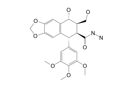 (5R,6S,7R,8R)-8-hydroxy-7-(hydroxymethyl)-5-(3,4,5-trimethoxyphenyl)-5,6,7,8-tetrahydrobenzo[f][1,3]benzodioxole-6-carbohydrazide