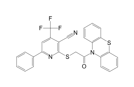 3-pyridinecarbonitrile, 2-[[2-oxo-2-(10H-phenothiazin-10-yl)ethyl]thio]-6-phenyl-4-(trifluoromethyl)-